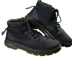 Dr Martens Bonny Tech Utility Chukka Boots M12 W12 Black Canvas Grunge Goth Punk